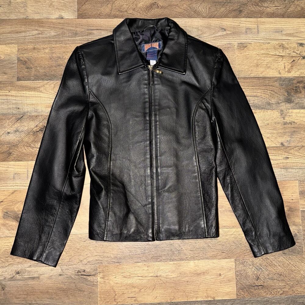 Stone Creek Women’s Leather Jacket Black Size Small